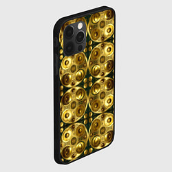Чехол для iPhone 12 Pro Золотые защитные пластины, цвет: 3D-черный — фото 2