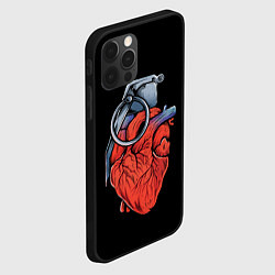 Чехол для iPhone 12 Pro Сердце гараната, цвет: 3D-черный — фото 2