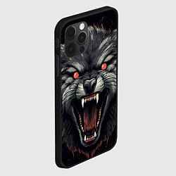 Чехол для iPhone 12 Pro Серый волк, цвет: 3D-черный — фото 2
