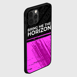 Чехол для iPhone 12 Pro Bring Me the Horizon rock legends: символ сверху, цвет: 3D-черный — фото 2