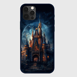 Чехол для iPhone 12 Pro Замок: арт нейросети, цвет: 3D-черный