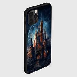 Чехол для iPhone 12 Pro Замок: арт нейросети, цвет: 3D-черный — фото 2