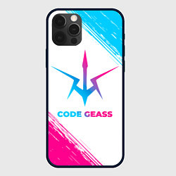 Чехол для iPhone 12 Pro Code Geass neon gradient style, цвет: 3D-черный