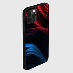 Чехол для iPhone 12 Pro Blue red black, цвет: 3D-черный — фото 2