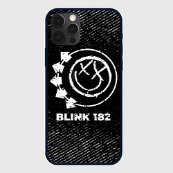 Чехол для iPhone 12 Pro Blink 182 с потертостями на темном фоне, цвет: 3D-черный