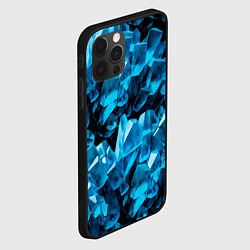 Чехол для iPhone 12 Pro Кристаллическая текстура, цвет: 3D-черный — фото 2