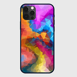 Чехол для iPhone 12 Pro Super colors, цвет: 3D-черный