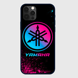 Чехол для iPhone 12 Pro Yamaha - neon gradient, цвет: 3D-черный