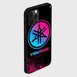 Чехол для iPhone 12 Pro Yamaha - neon gradient, цвет: 3D-черный — фото 2