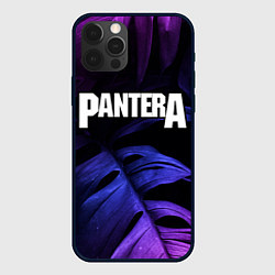 Чехол для iPhone 12 Pro Pantera neon monstera, цвет: 3D-черный