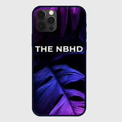 Чехол для iPhone 12 Pro The Neighbourhood neon monstera, цвет: 3D-черный