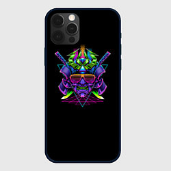Чехол для iPhone 12 Pro Vaporwave CyberSamurai, цвет: 3D-черный