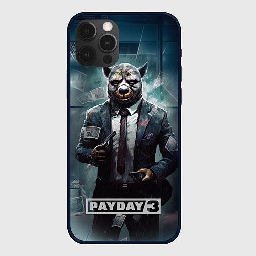 Чехол iPhone 12 Pro Pay day 3 bulldog / 3D-Черный – фото 1