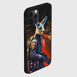 Чехол для iPhone 12 Pro Kenga - cyberpunk - neural network, цвет: 3D-черный — фото 2