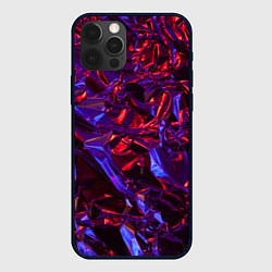 Чехол для iPhone 12 Pro Текстура кристалла, цвет: 3D-черный