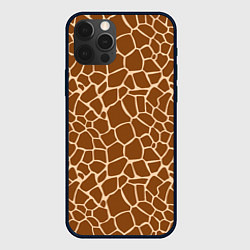 Чехол для iPhone 12 Pro Пятнистая шкура жирафа, цвет: 3D-черный