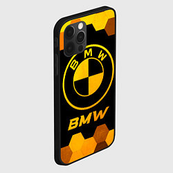 Чехол для iPhone 12 Pro BMW - gold gradient, цвет: 3D-черный — фото 2