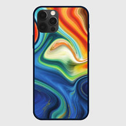 Чехол для iPhone 12 Pro Beautiful waves, цвет: 3D-черный