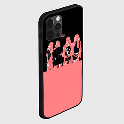 Чехол для iPhone 12 Pro BLACK PINK на черно-розовом, цвет: 3D-черный — фото 2