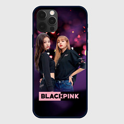 Чехол для iPhone 12 Pro Blackpink purple, цвет: 3D-черный