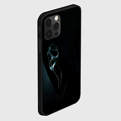 Чехол для iPhone 12 Pro Крик - маска, цвет: 3D-черный — фото 2