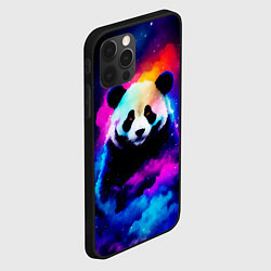 Чехол для iPhone 12 Pro Панда и краски, цвет: 3D-черный — фото 2