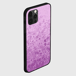 Чехол для iPhone 12 Pro Абстракция светло-сиреневый, цвет: 3D-черный — фото 2