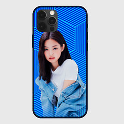 Чехол для iPhone 12 Pro Jennie kpop music, цвет: 3D-черный