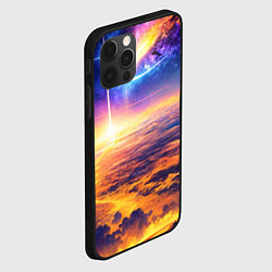 Чехол для iPhone 12 Pro Космическая вселенная, цвет: 3D-черный — фото 2