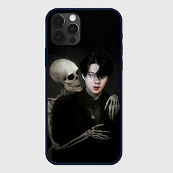 Чехол для iPhone 12 Pro Сехун со скелетом, цвет: 3D-черный