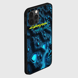 Чехол для iPhone 12 Pro Cyberpunk ice blue, цвет: 3D-черный — фото 2