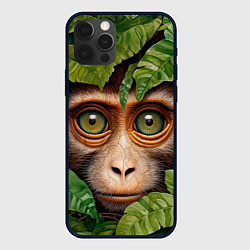 Чехол iPhone 12 Pro Обезьяна в джунглях