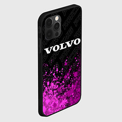 Чехол для iPhone 12 Pro Volvo pro racing: символ сверху, цвет: 3D-черный — фото 2
