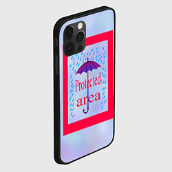 Чехол для iPhone 12 Pro Защищенная зона, цвет: 3D-черный — фото 2