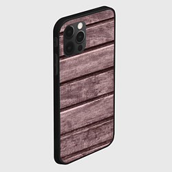 Чехол для iPhone 12 Pro Дощатый стиль, цвет: 3D-черный — фото 2
