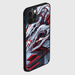 Чехол для iPhone 12 Pro Череп киберпанк, цвет: 3D-черный — фото 2