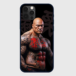 Чехол для iPhone 12 Pro Irezumi tattoo triad, цвет: 3D-черный