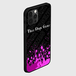 Чехол для iPhone 12 Pro Three Days Grace rock legends: символ сверху, цвет: 3D-черный — фото 2