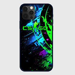 Чехол для iPhone 12 Pro CS GO green black style, цвет: 3D-черный