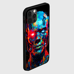 Чехол для iPhone 12 Pro AI Робот digital pop-art, цвет: 3D-черный — фото 2