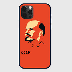 Чехол для iPhone 12 Pro СССР Ленин жив, цвет: 3D-черный