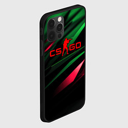 Чехол для iPhone 12 Pro CS GO green red, цвет: 3D-черный — фото 2