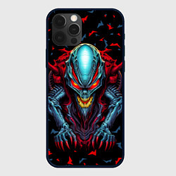 Чехол для iPhone 12 Pro Инопланетный монстр, цвет: 3D-черный