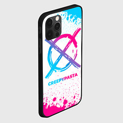 Чехол для iPhone 12 Pro CreepyPasta neon gradient style, цвет: 3D-черный — фото 2