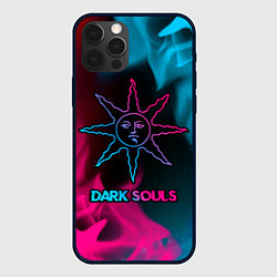 Чехол для iPhone 12 Pro Dark Souls - neon gradient, цвет: 3D-черный