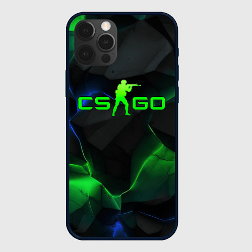 Чехол iPhone 12 Pro CS GO dark green / 3D-Черный – фото 1