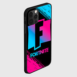 Чехол для iPhone 12 Pro Fortnite - neon gradient, цвет: 3D-черный — фото 2