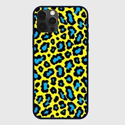 Чехол для iPhone 12 Pro Кислотный леопард паттерн, цвет: 3D-черный