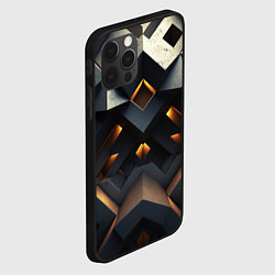 Чехол для iPhone 12 Pro Объемные конструкция, цвет: 3D-черный — фото 2