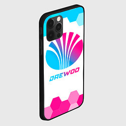 Чехол для iPhone 12 Pro Daewoo neon gradient style, цвет: 3D-черный — фото 2